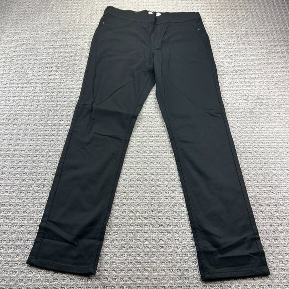 2016 By PARASUCO Pants Women Size 12 Black Cotton Viscose Stretchy - Picture 1 of 10